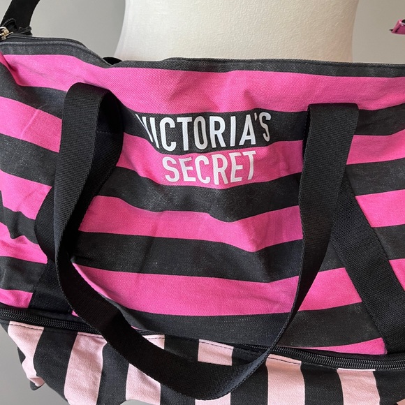 Victoria’s Secret pink striped crossbody - Picture 2 of 13
